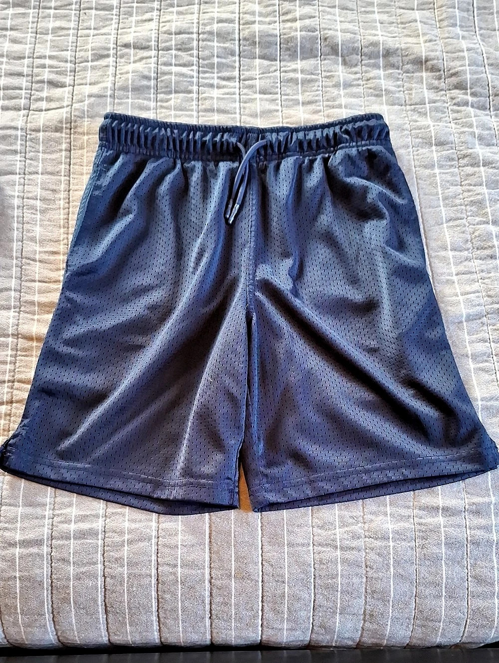 Athletic Works Boys Mesh Shorts Men's Athletic Shorts Blue Size Large Like New